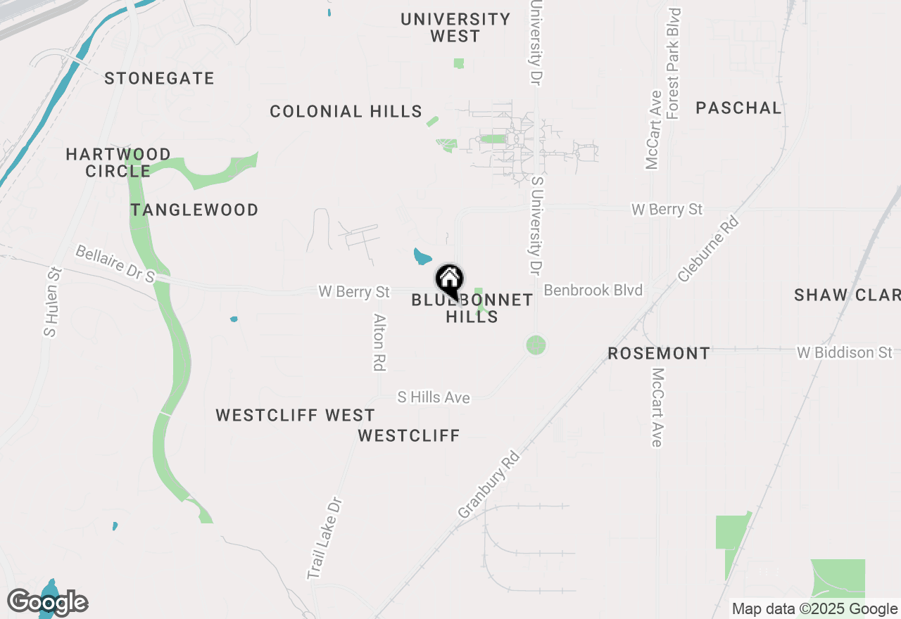 Map of 3408 Westcliff Road S, Fort Worth, TX 76109