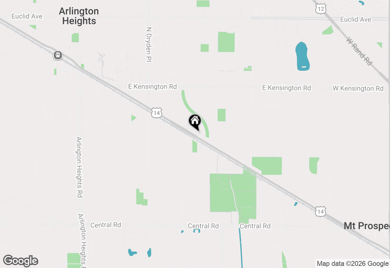 Map of 1454 E Northwest Highway, Arlington Heights, IL 60004