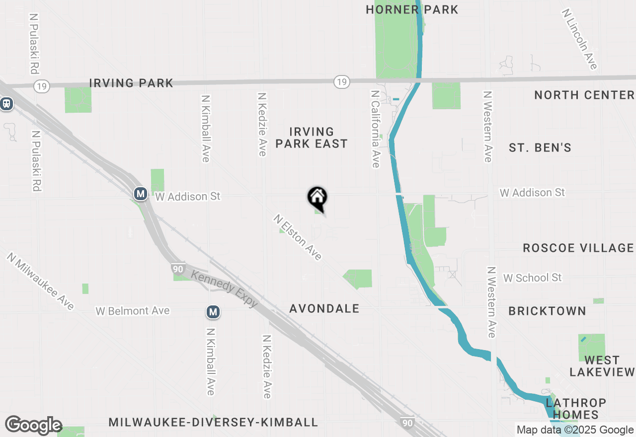 Map of 3508 N Sacramento Avenue #3N, Chicago, IL 60618