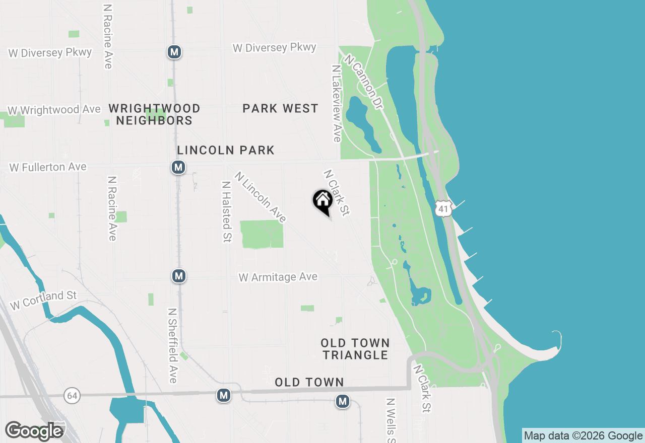Map of 437 W Webster Avenue, Chicago, IL 60614