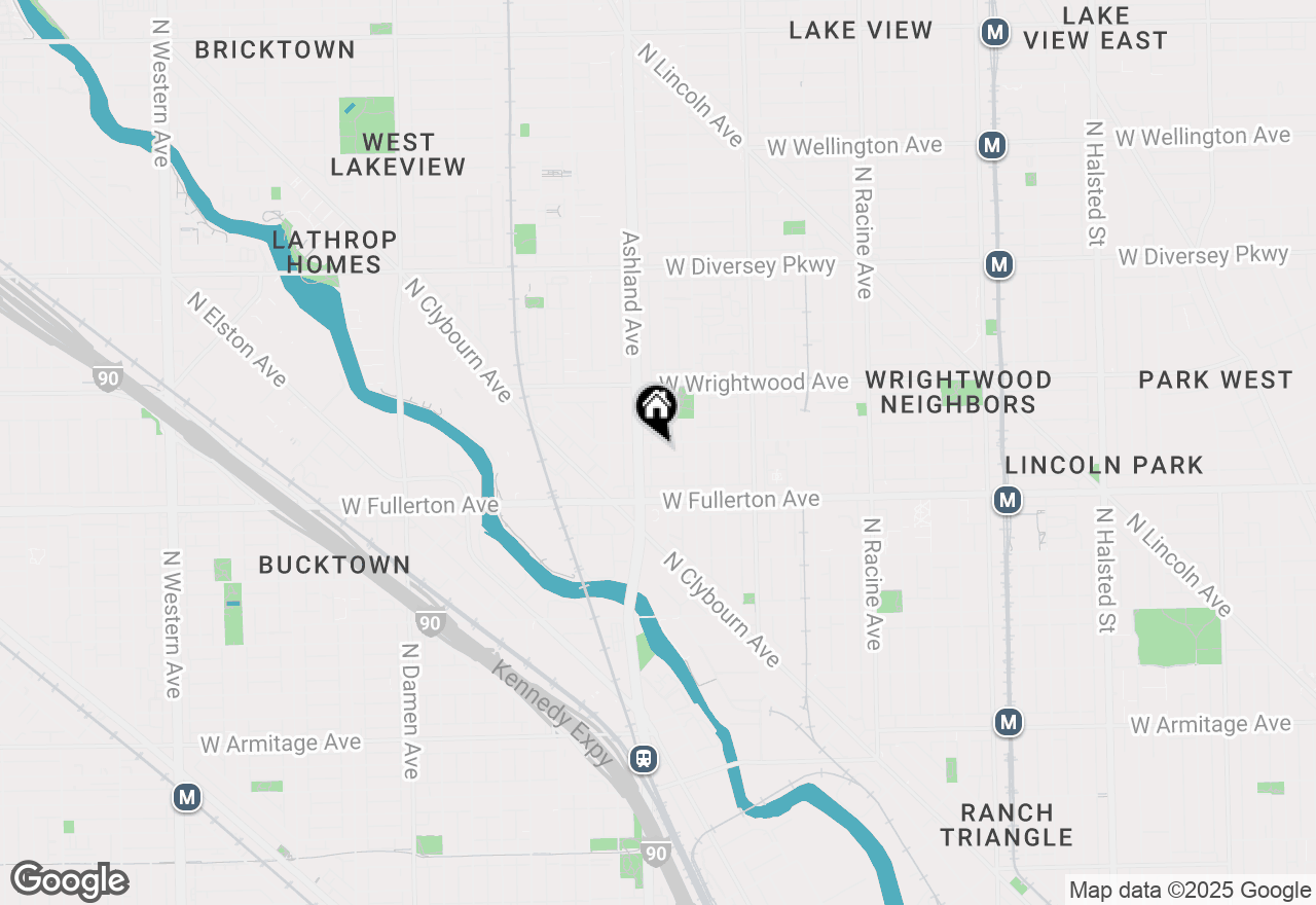 Map of 1541 W Altgeld Street, Chicago, IL 60614