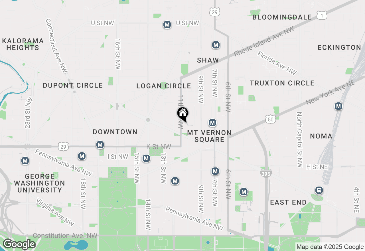 Map of 1111 11th Street Nw #308, Washington, DC 20001