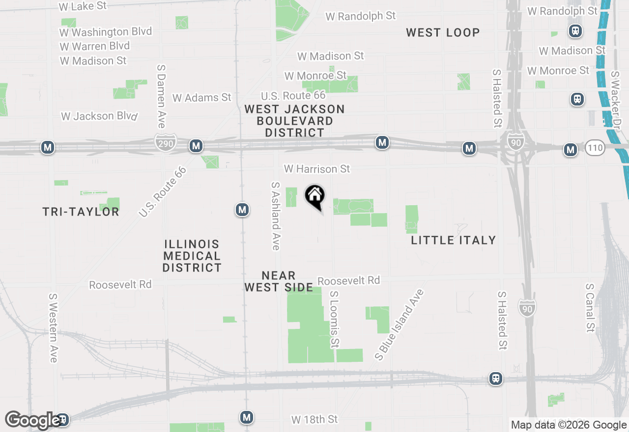 Map of 818 S Bishop Street, Chicago, IL 60607