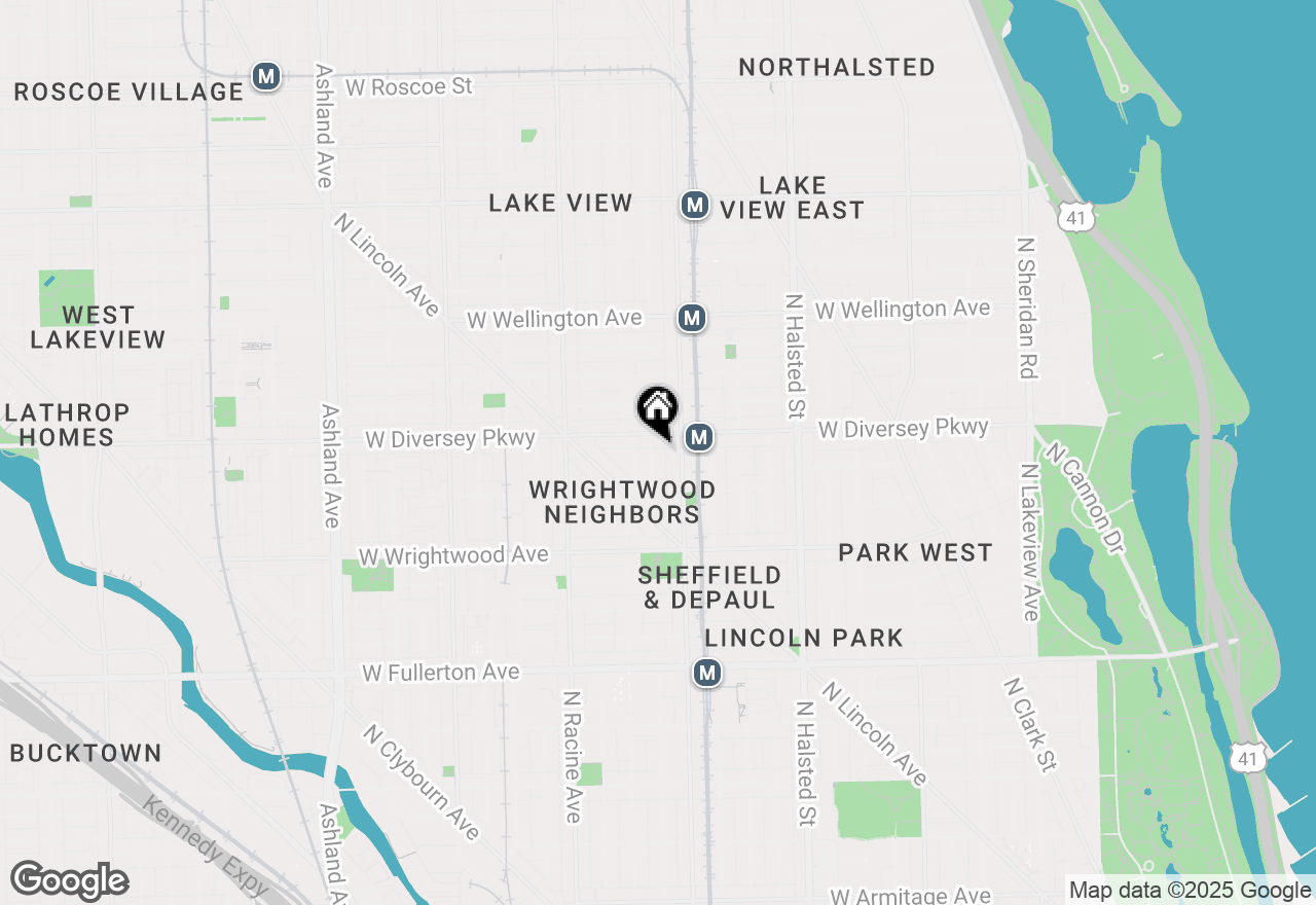 Map of 2773 N Kenmore Avenue #1, Chicago, IL 60614