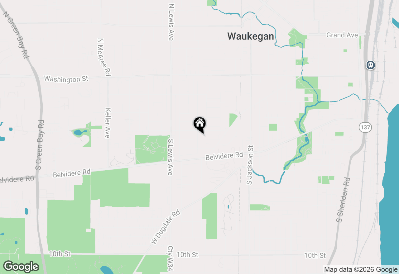 Map of 420 Washington Park, Waukegan, IL 60085