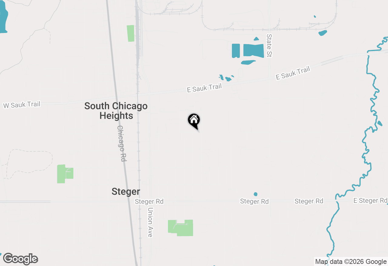 Map of 111 E 34th Street, Steger, IL 60475