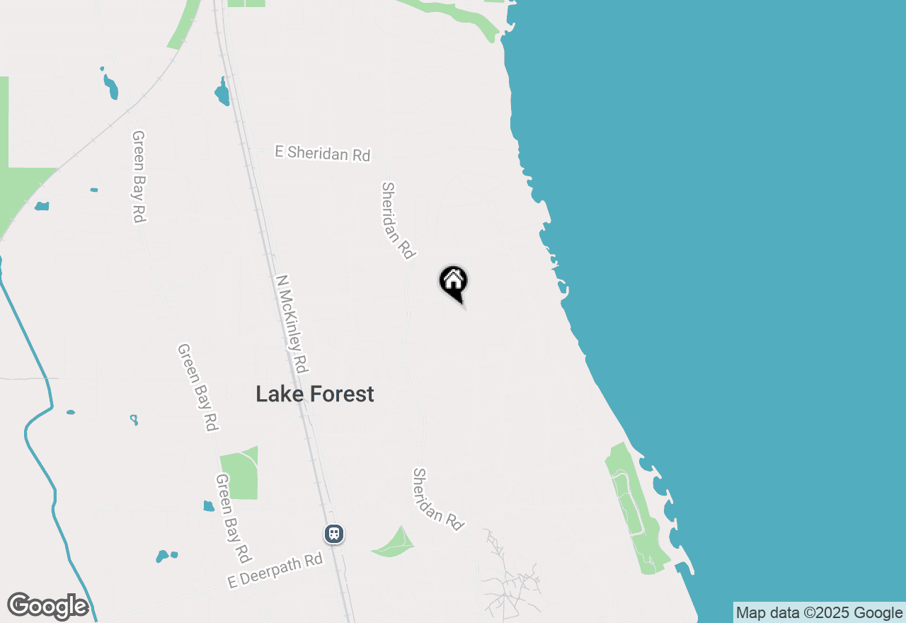 Map of 595 Crab Tree Lane, Lake Forest, IL 60045