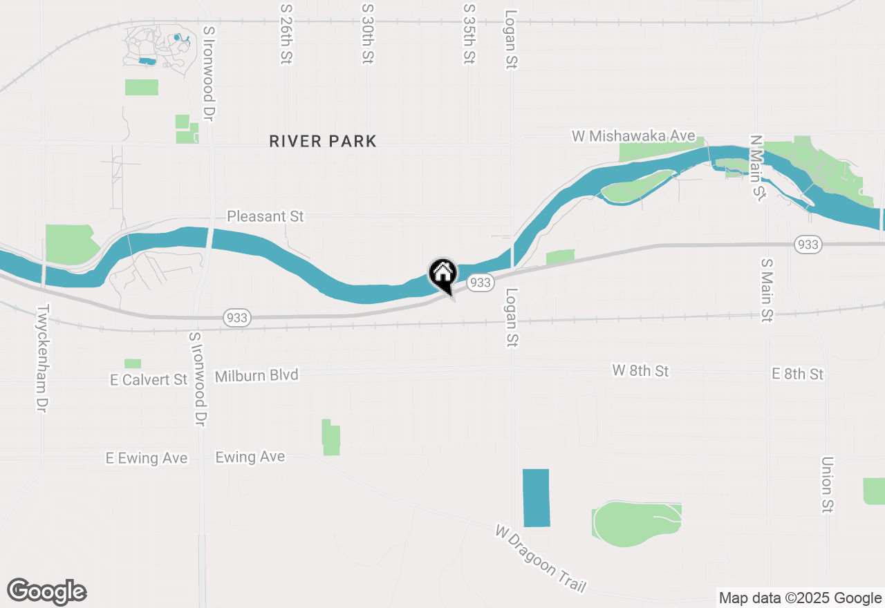 Map of 1625 Lincolnway West Street, Mishawaka, IN 46544