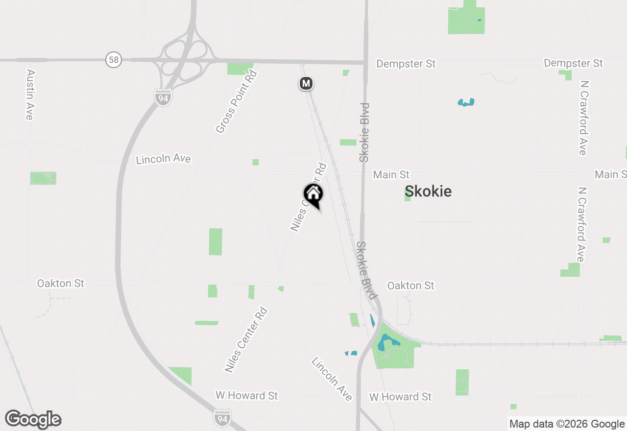 Map of 8230 Elmwood Avenue #102, Skokie, IL 60077