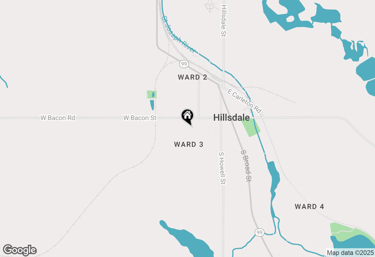 Map of 19 S Norwood Avenue, Hillsdale, MI 49242