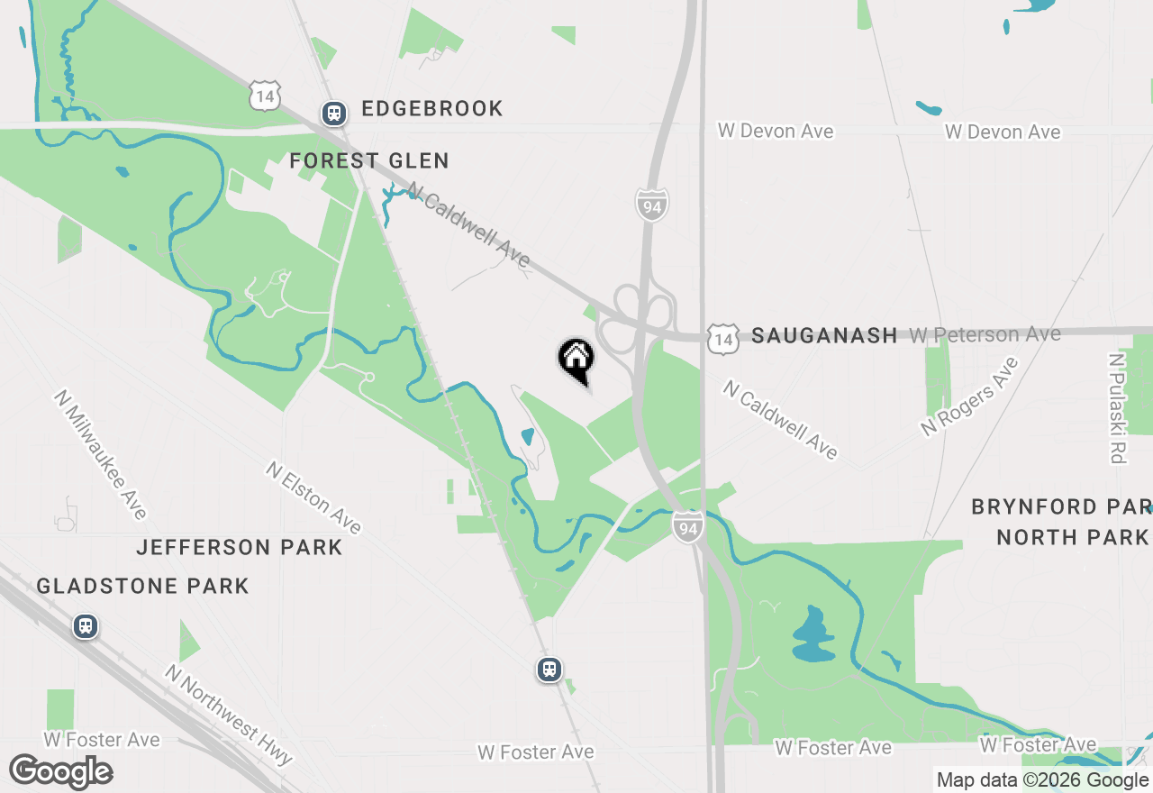 Map of 5844 N Lacey Avenue, Chicago, IL 60646