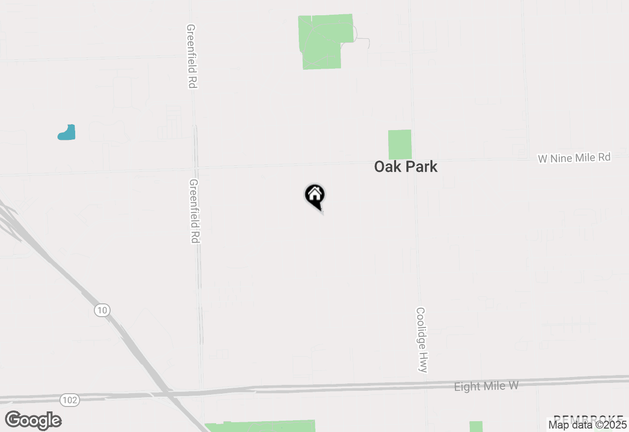 Map of 21911 Kenosha Street, Oak Park, MI 48237