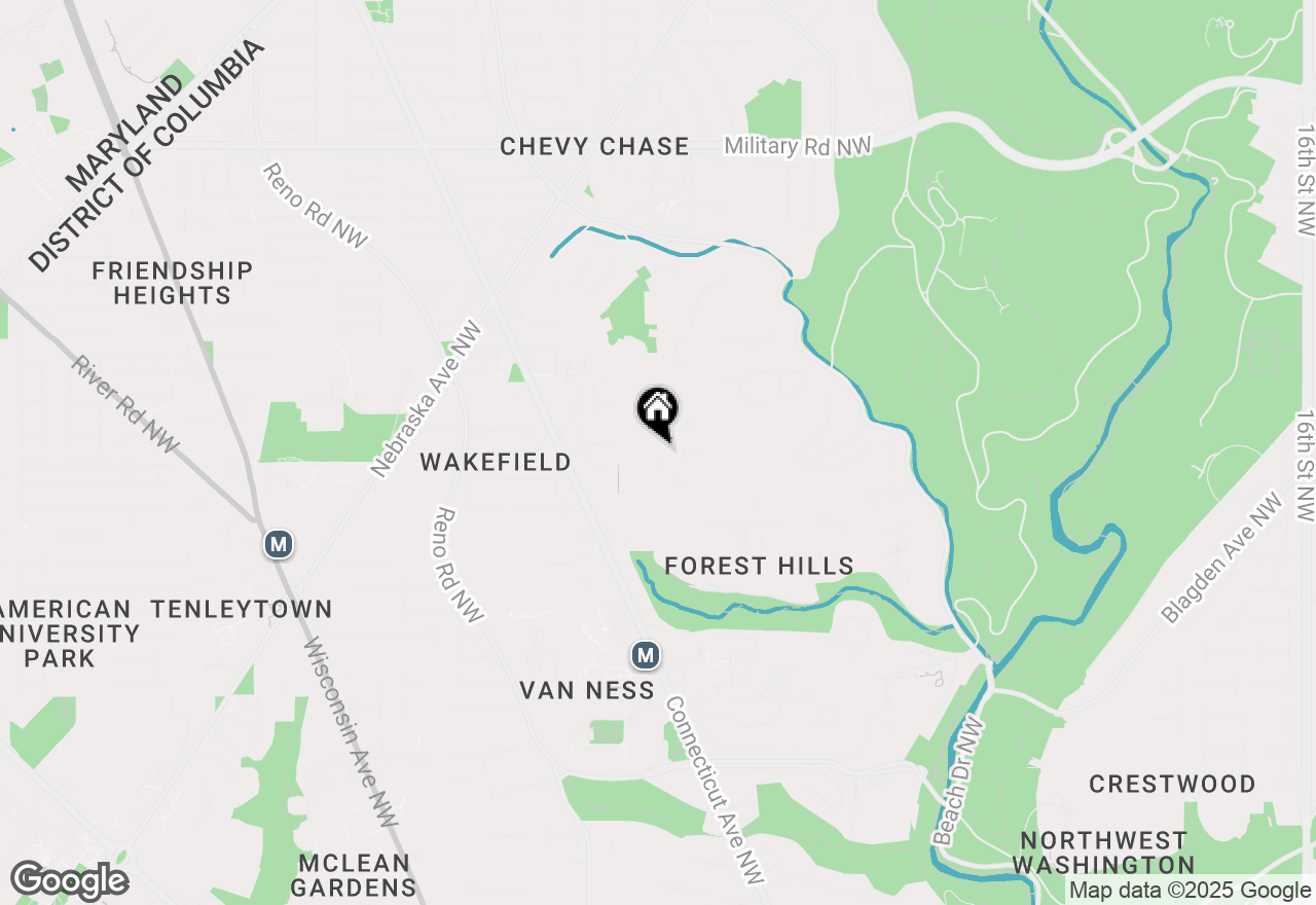 Map of 3031 Gates Road Nw, Washington, DC 20008