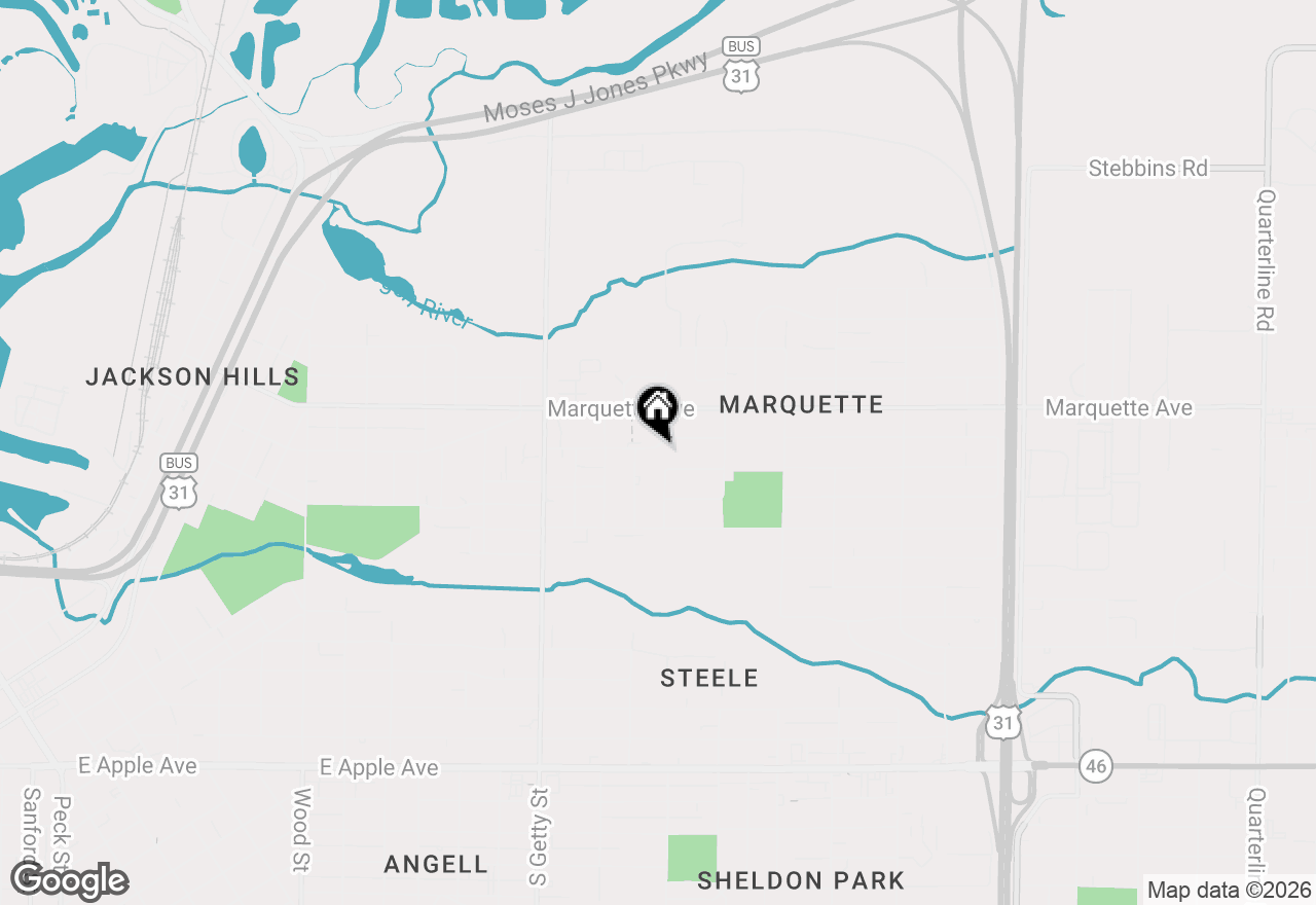 Map of 983 Ducey Avenue, Muskegon, MI 49442