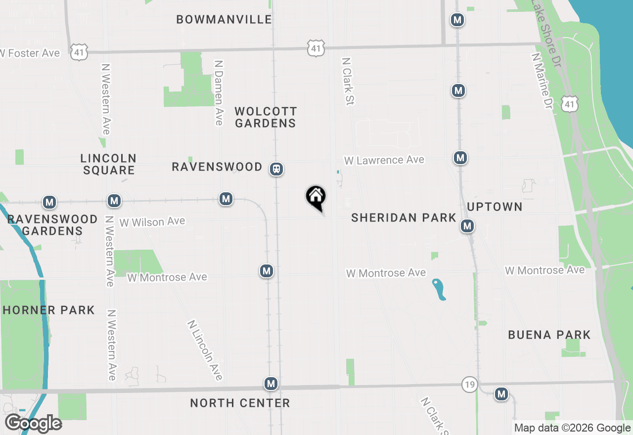 Map of 4601 N Paulina Street #304, Chicago, IL 60640