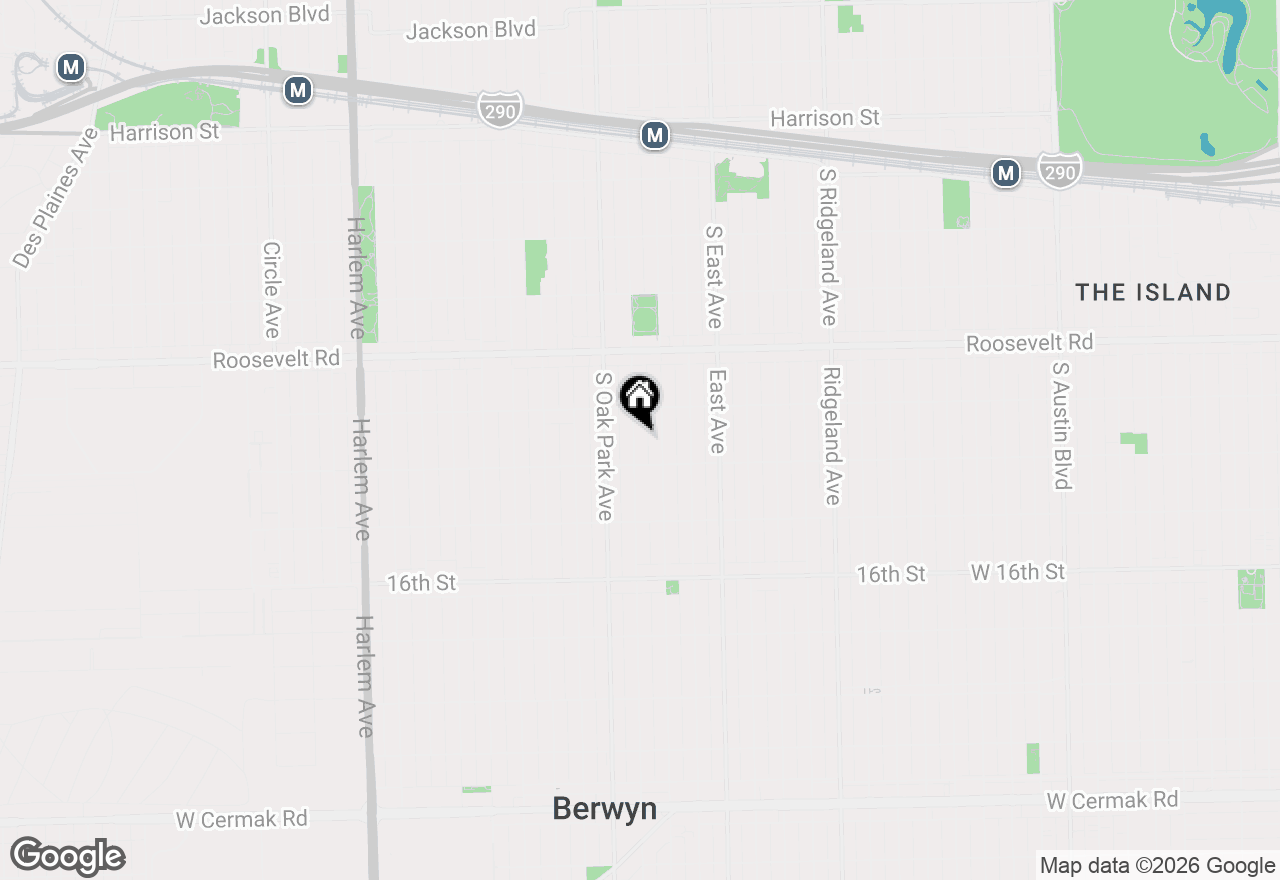 Map of 1327 Euclid Avenue, Berwyn, IL 60402