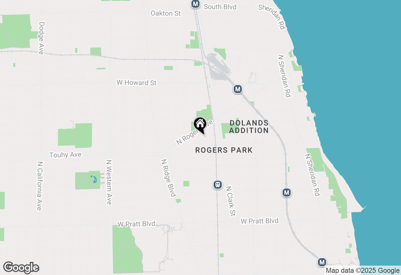 Map of 1854 W Chase Avenue #2E, Chicago, IL 60626