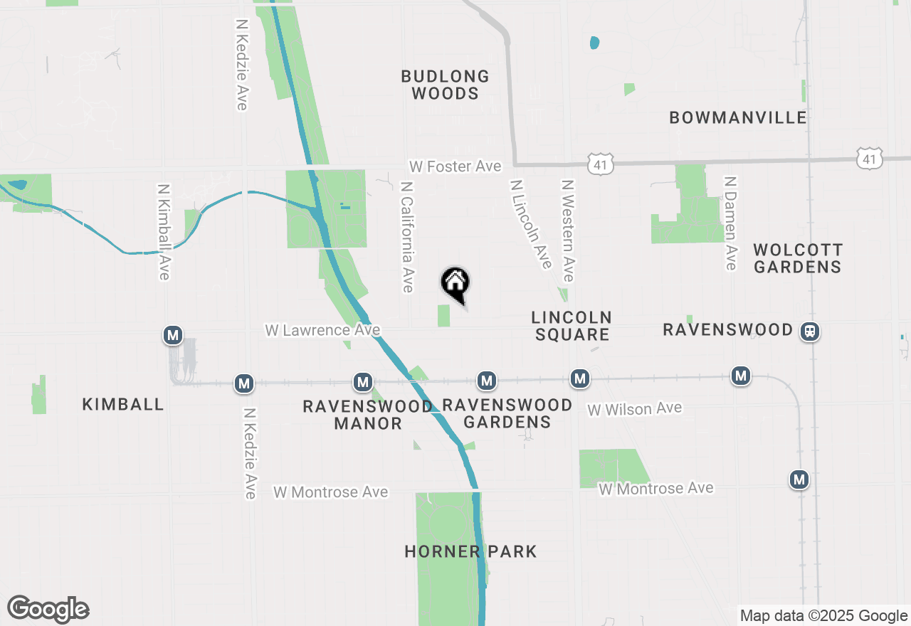 Map of 4821 N Washtenaw Avenue #3, Chicago, IL 60625