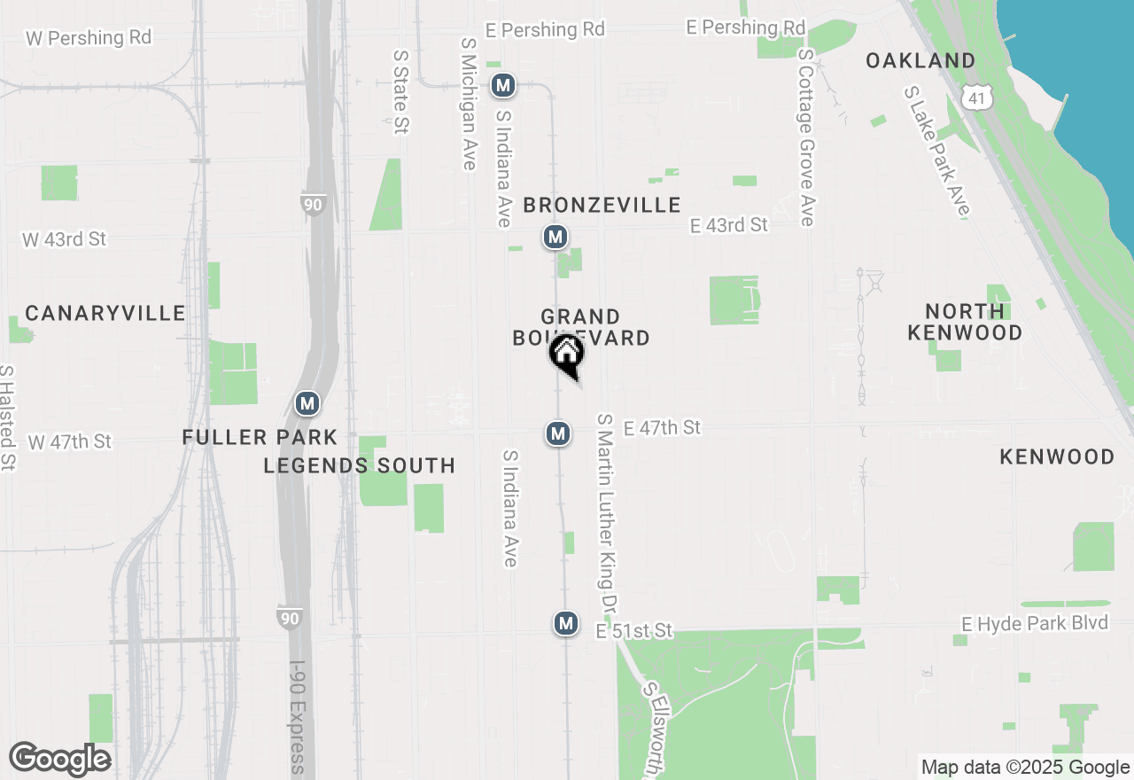 Map of 4608 S Calumet Avenue #1S, Chicago, IL 60653