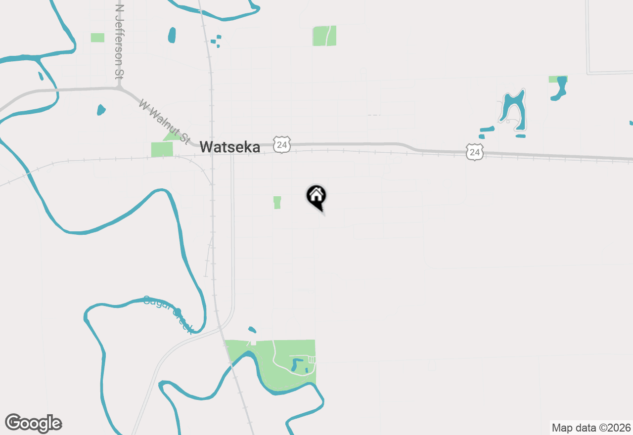 Map of 443 S 6th Street, Watseka, IL 60970