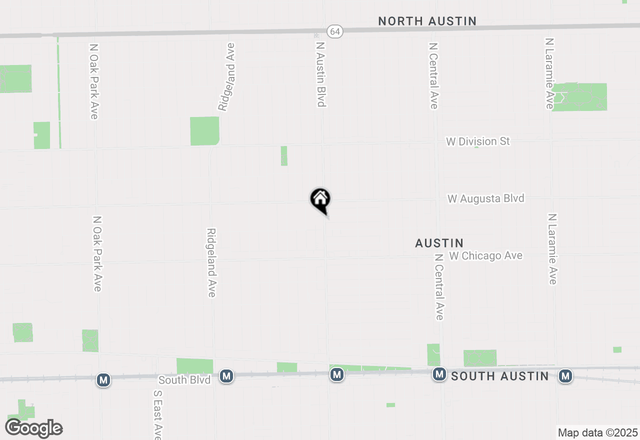 Map of 914 N Austin Boulevard #A5, Oak Park, IL 60302