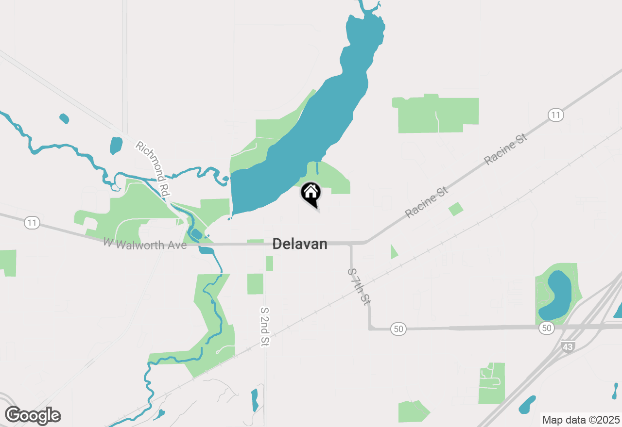 Map of 216 N 5th St, Delavan, WI 53115