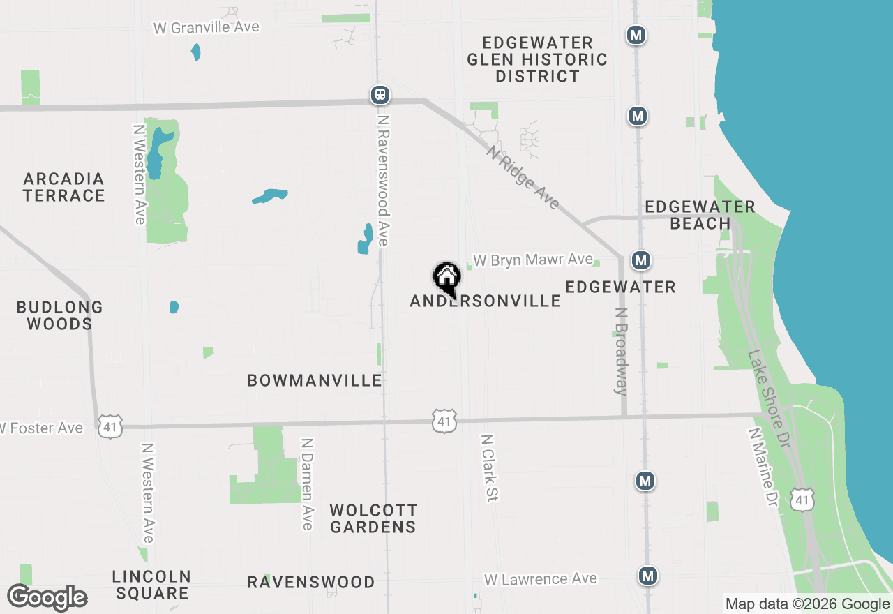Map of 1625 W Catalpa Avenue #1, Chicago, IL 60640