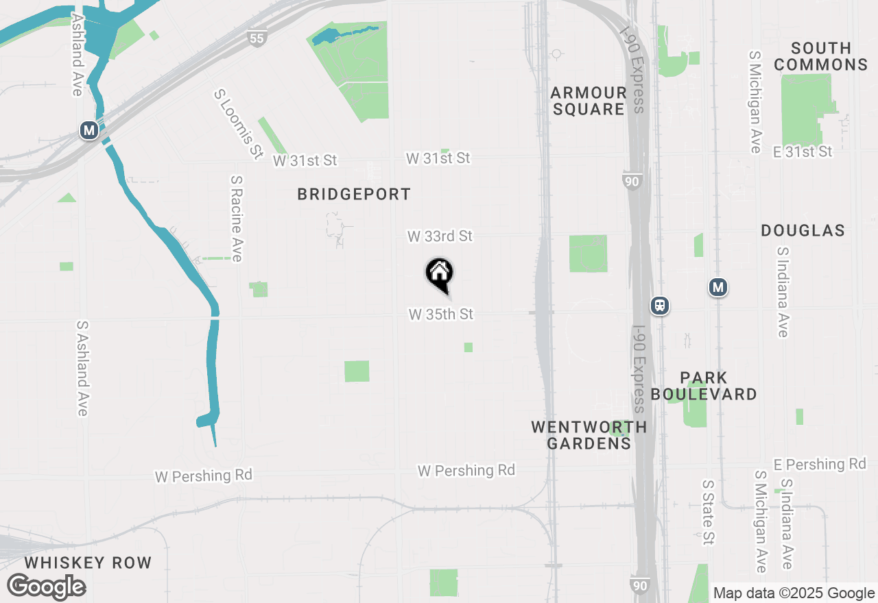 Map of 3443 S Union Avenue #2R, Chicago, IL 60609