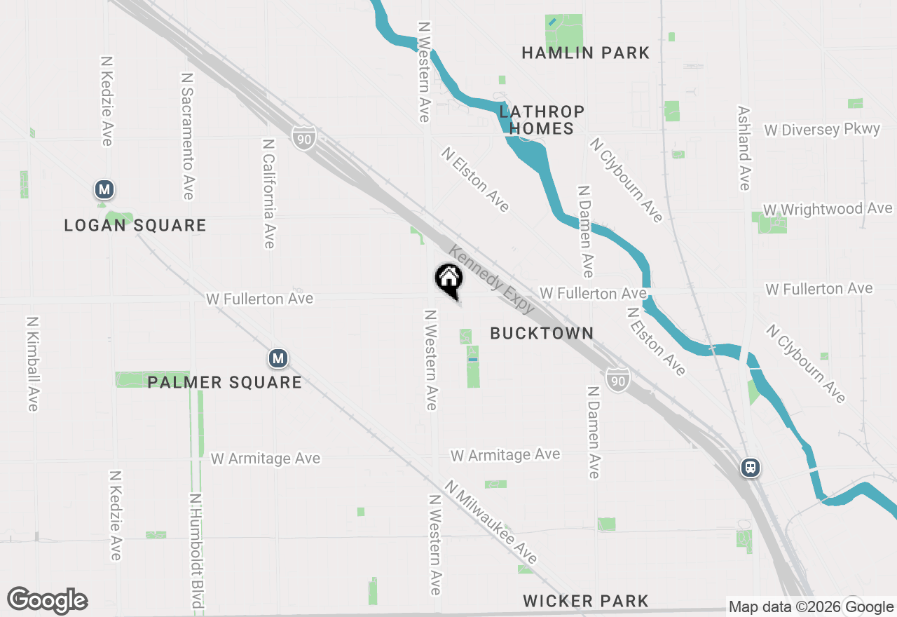 Map of 2334 W Medill Avenue, Chicago, IL 60647