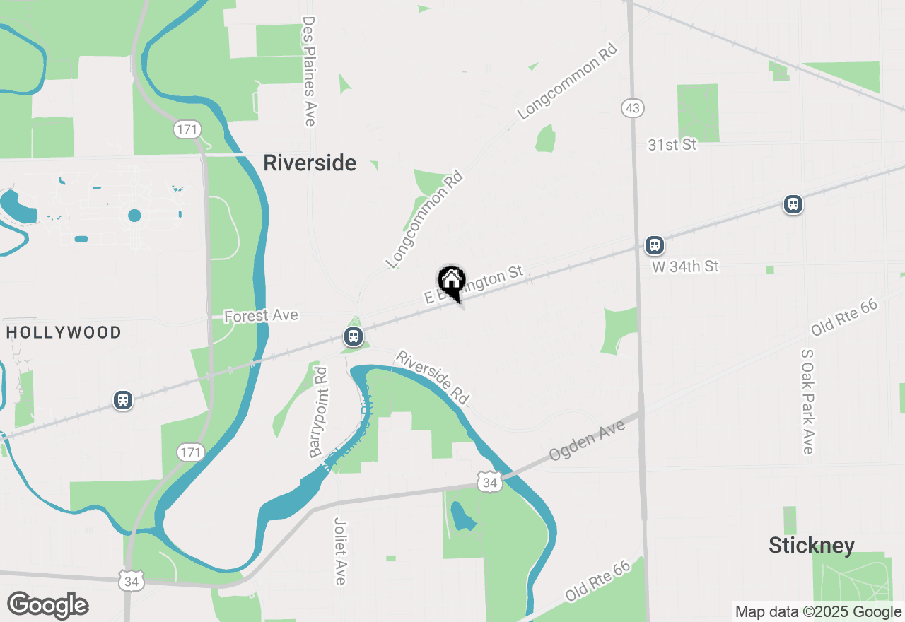 Map of 116 E Quincy Street, Riverside, IL 60546