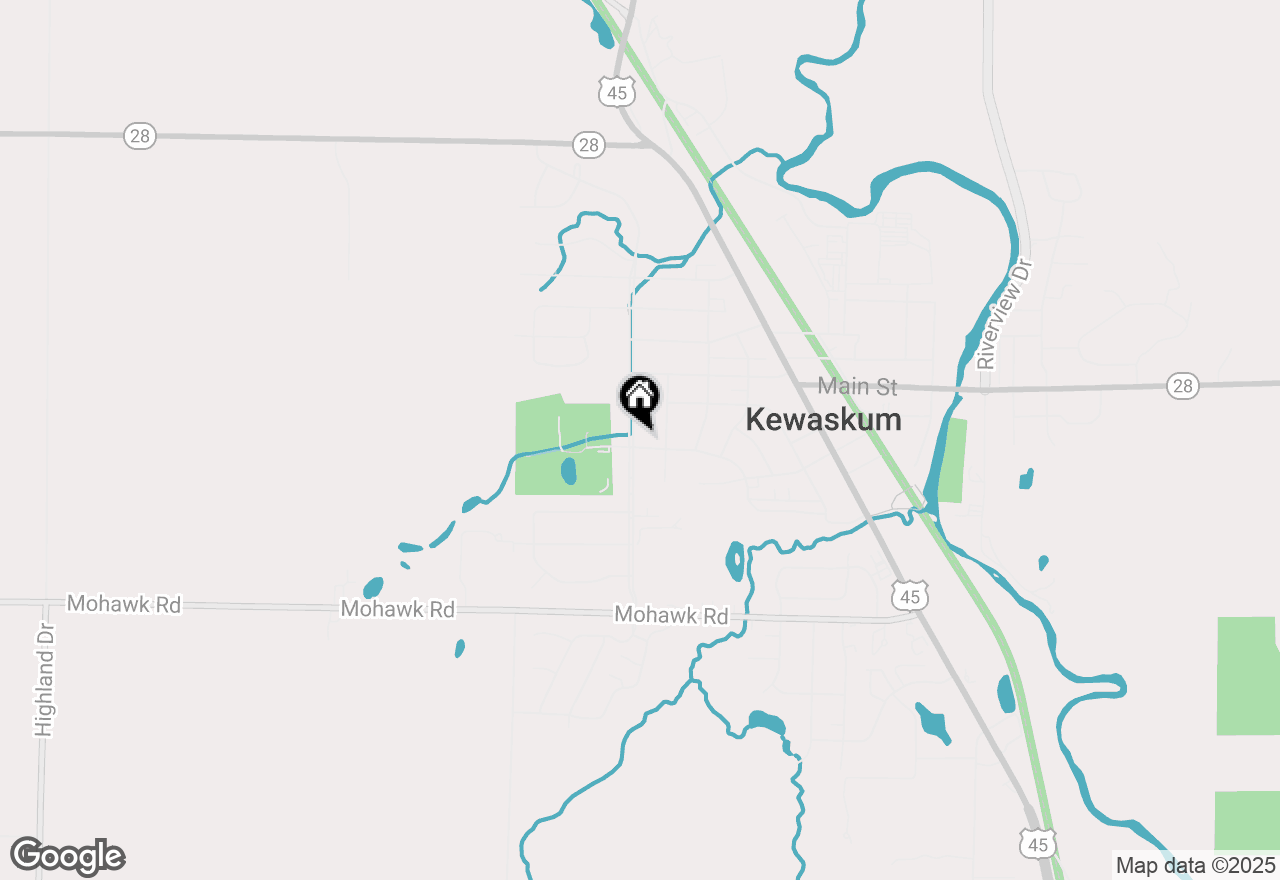 Map of 1110 Edgewood Rd, Kewaskum, WI 53040