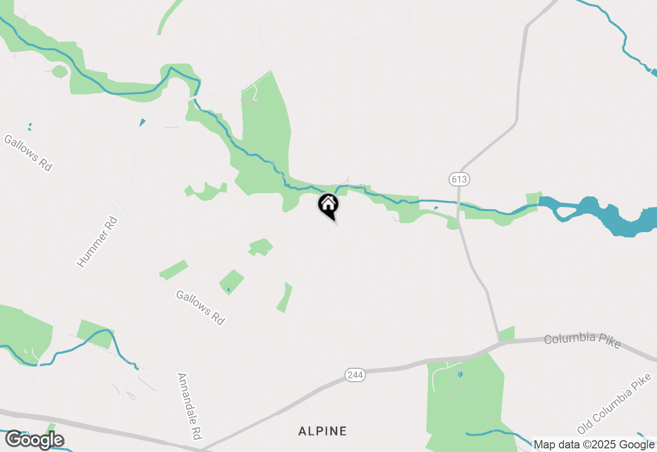 Map of 3610 Terrace Drive, Annandale, VA 22003