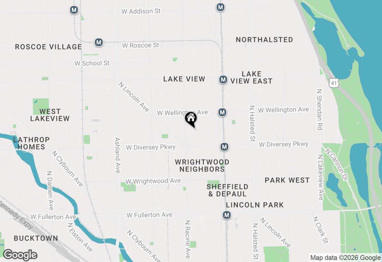 Map of 1139 W George Street, Chicago, IL 60657