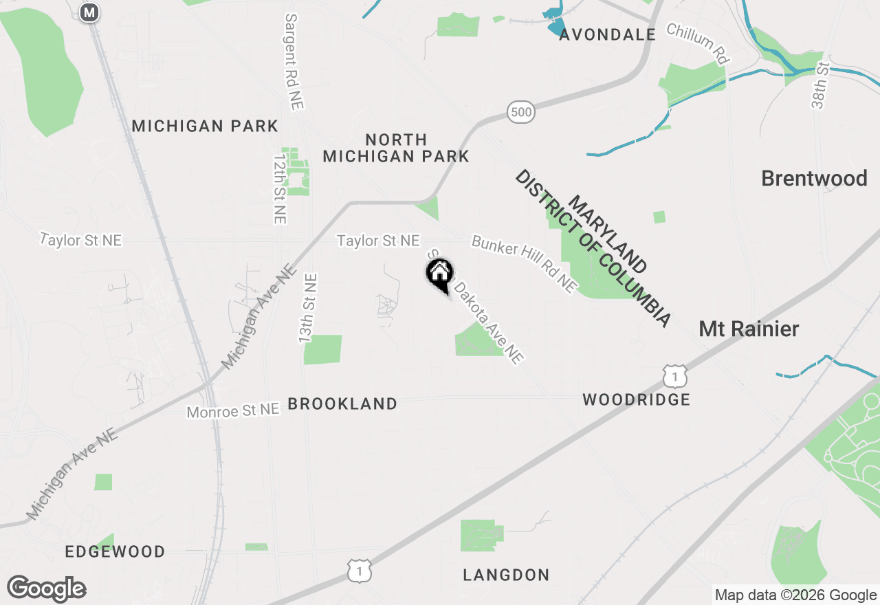 Map of 3914 18th Street Ne, Washington, DC 20018