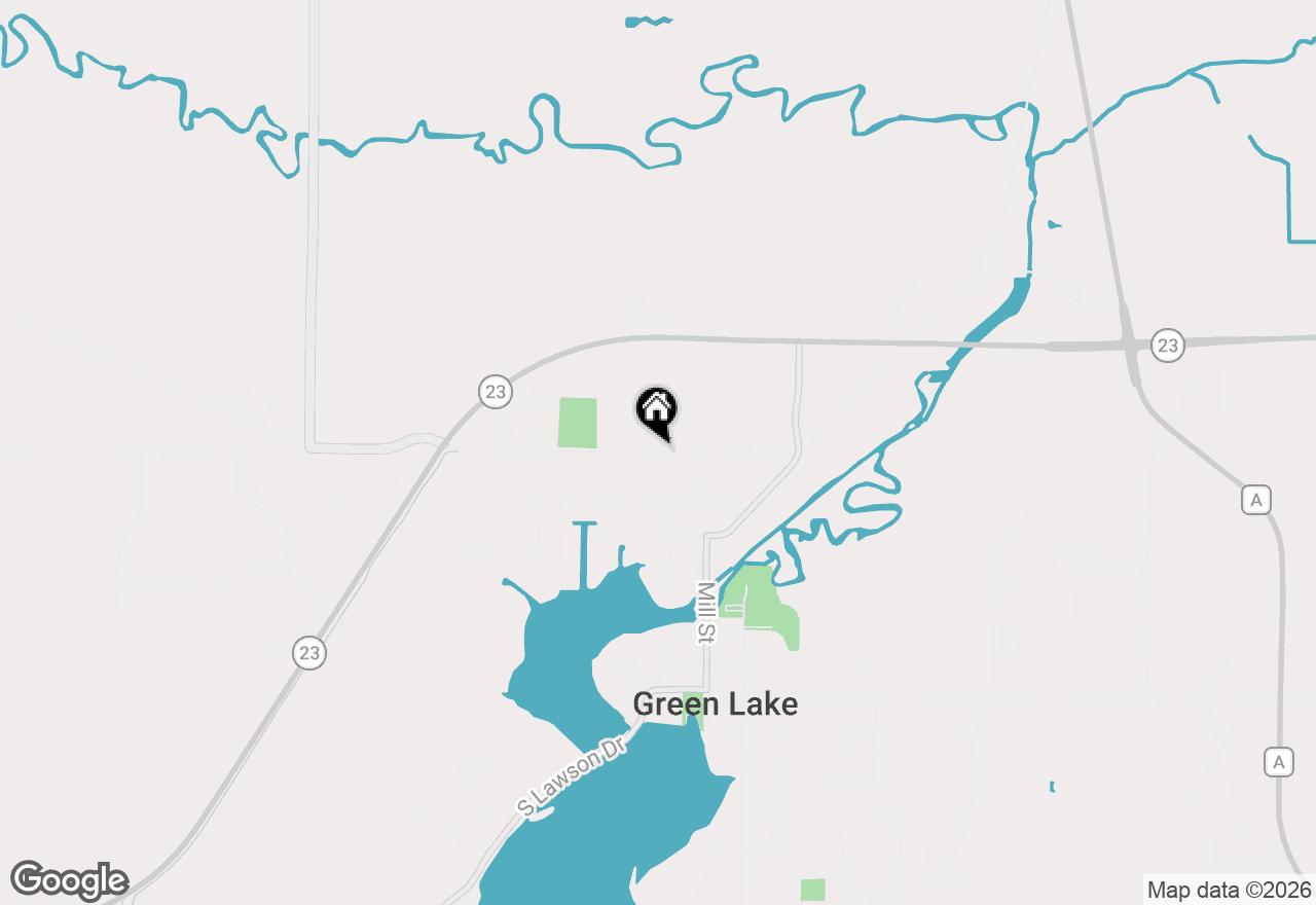 Map of 481 North Street, Green Lake, WI 54941