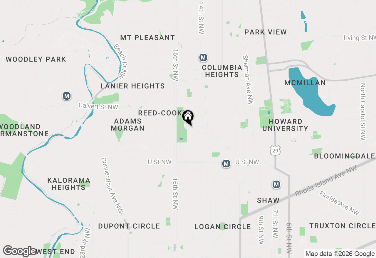 Map of 2307 15th Street Nw #1, Washington, DC 20009