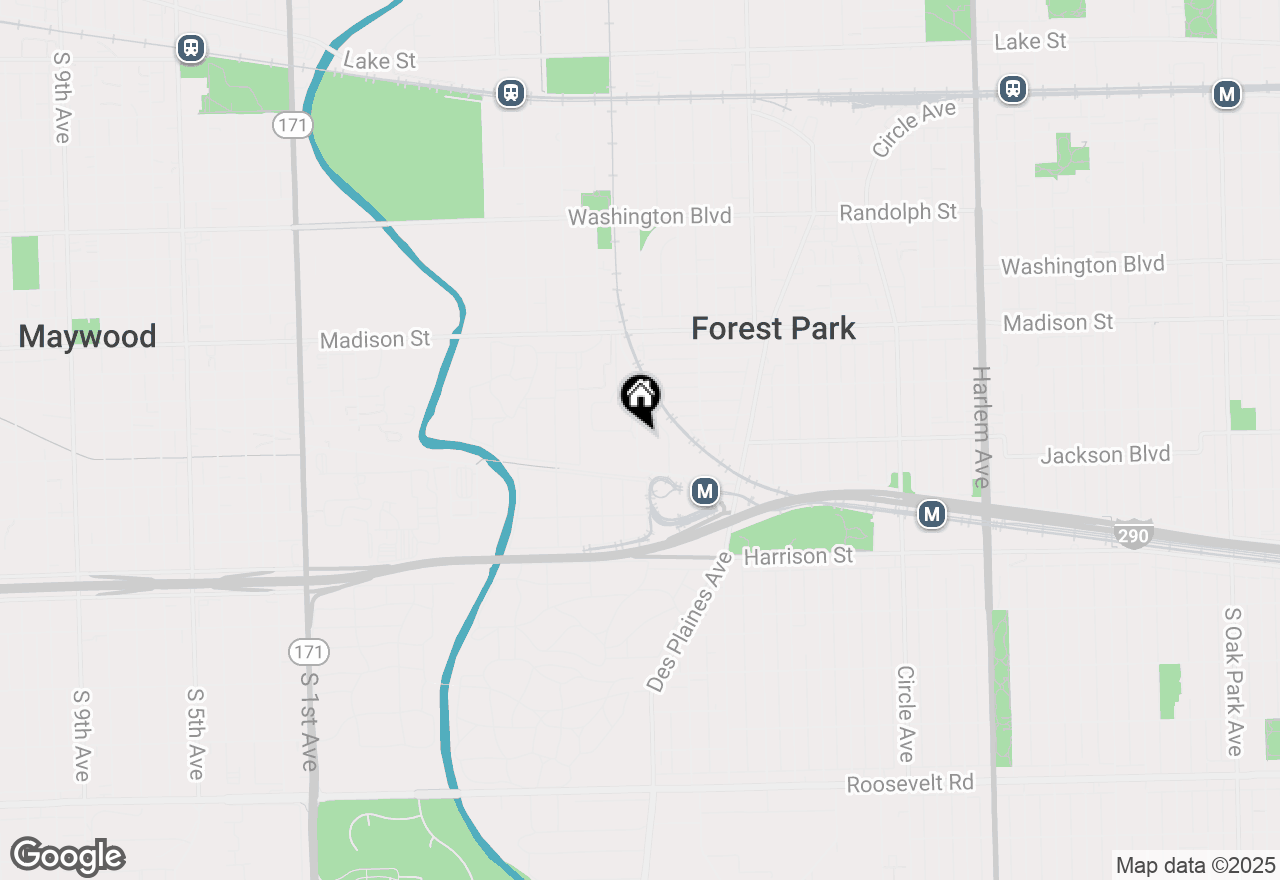 Map of 7757 Van Buren Street #202, Forest Park, IL 60130