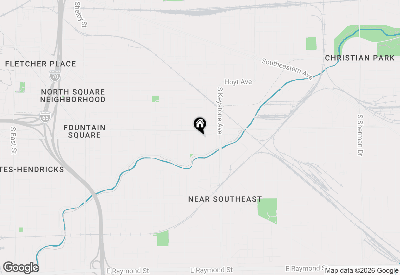 Map of 1127 Churchman Avenue, Indianapolis, IN 46203
