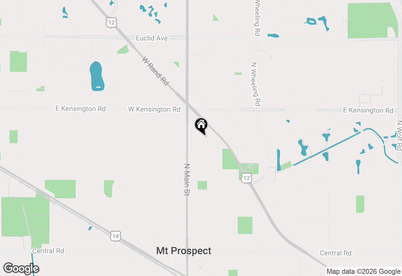 Map of 47 E Judith Ann Drive, Mount Prospect, IL 60056
