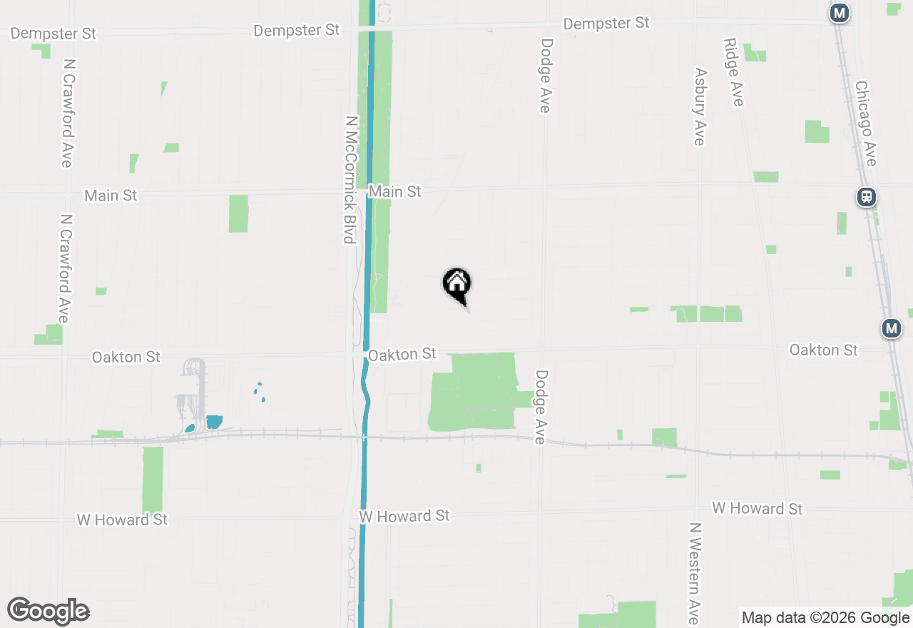 Map of 550 Hartrey Avenue #D, Evanston, IL 60202