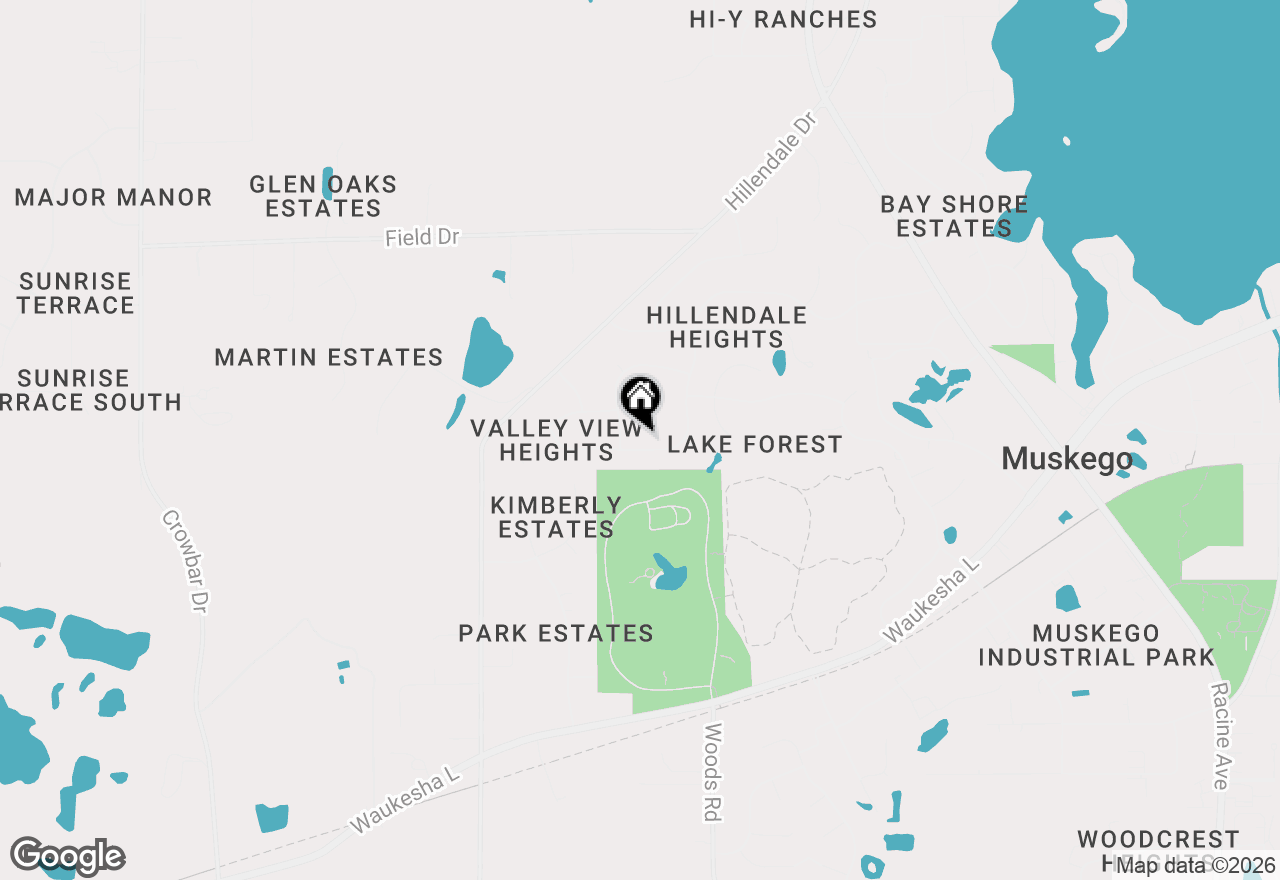 Map of S78W20260 Monterey Dr, Muskego, WI 53150