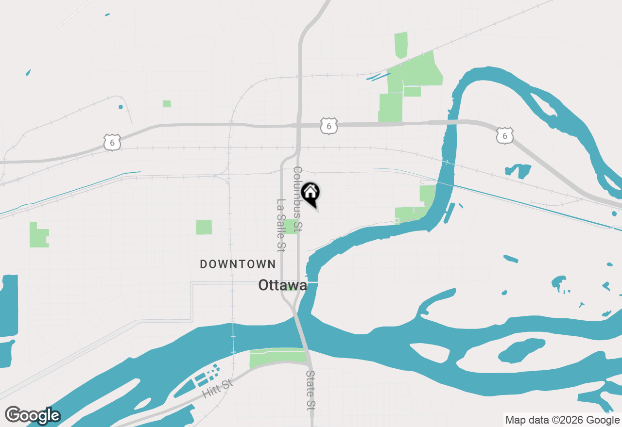 Map of 1009 Paul Street, Ottawa, IL 61350