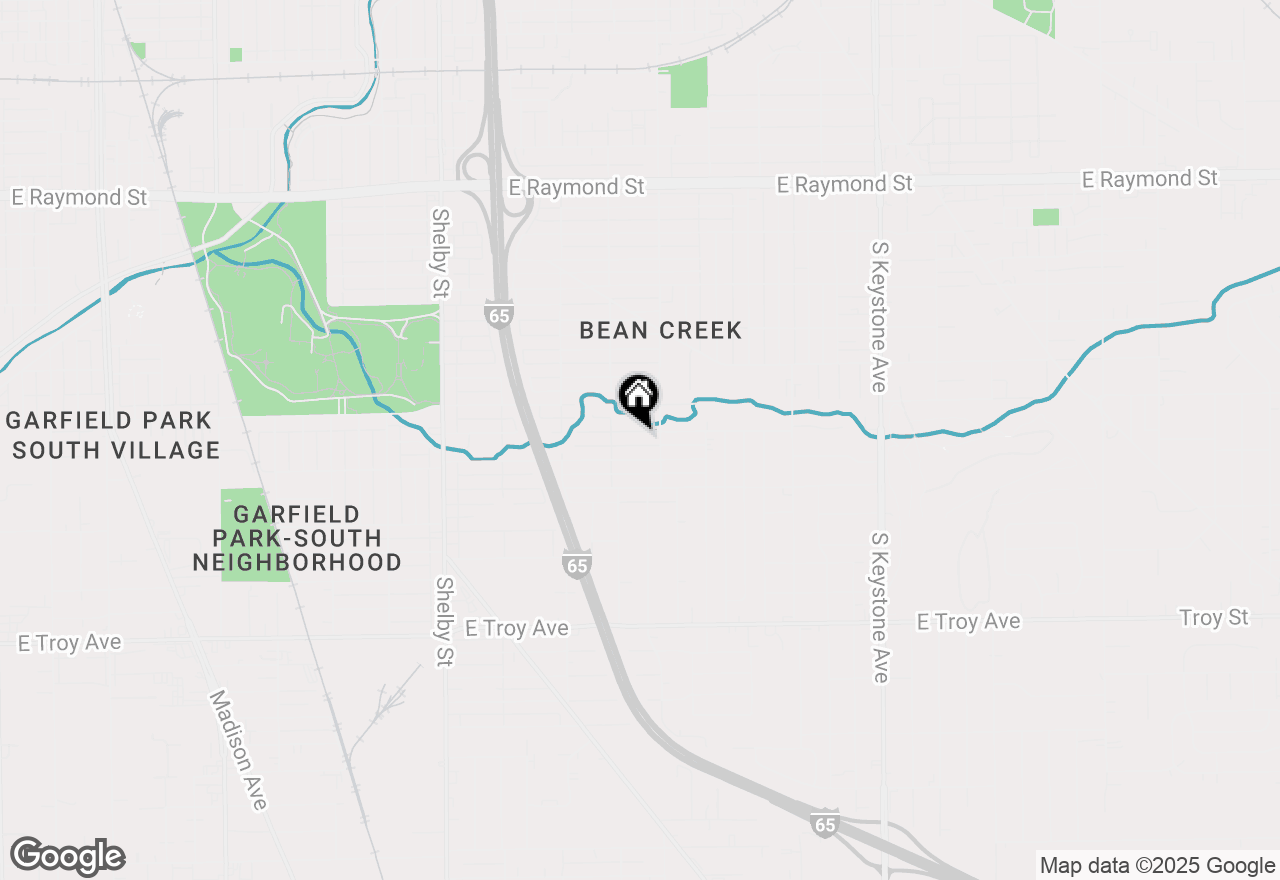 Map of 1635 Cruft Street, Indianapolis, IN 46203