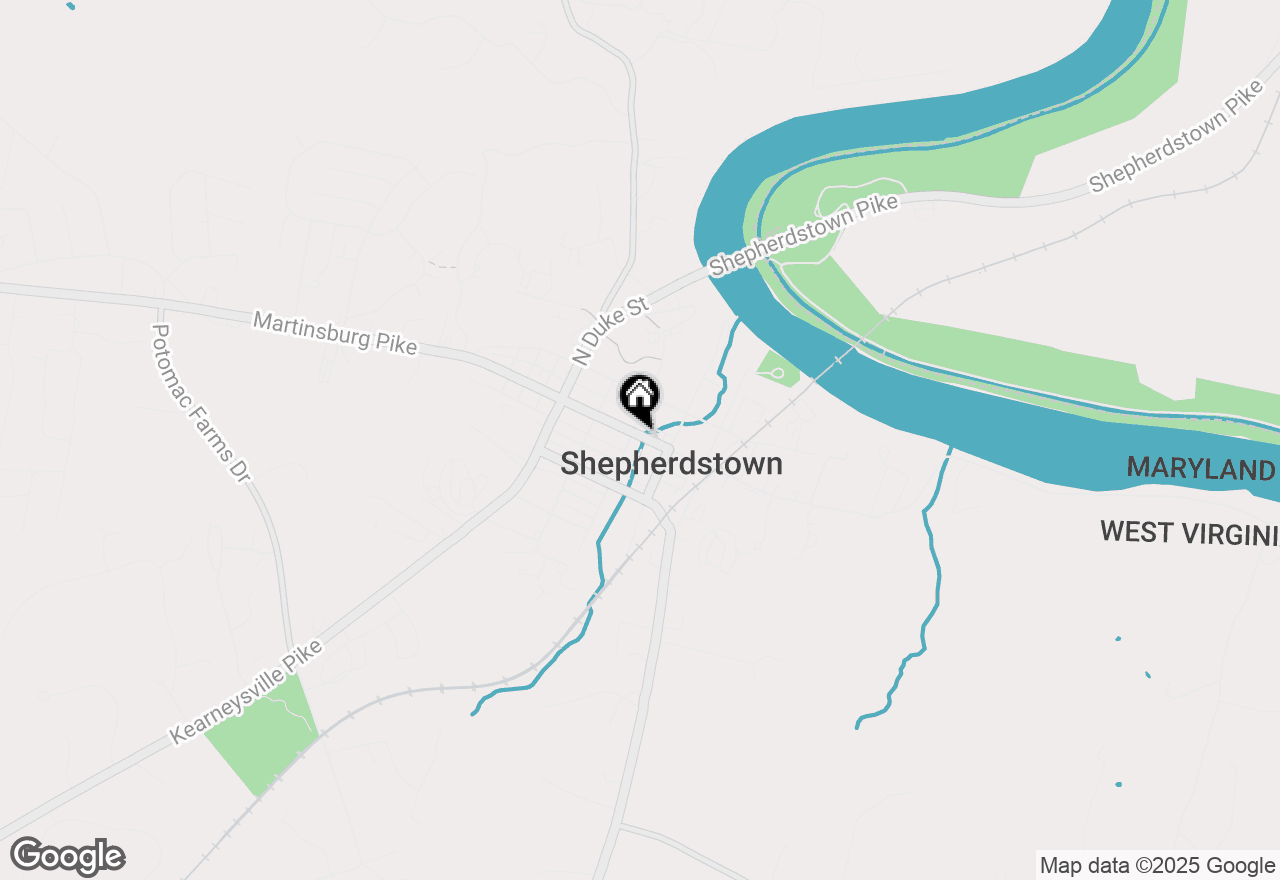 Map of 104 E German Street, Shepherdstown, WV 25443