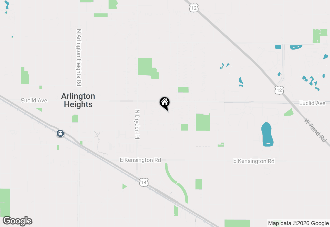 Map of 408 N Windsor Drive, Arlington Heights, IL 60004