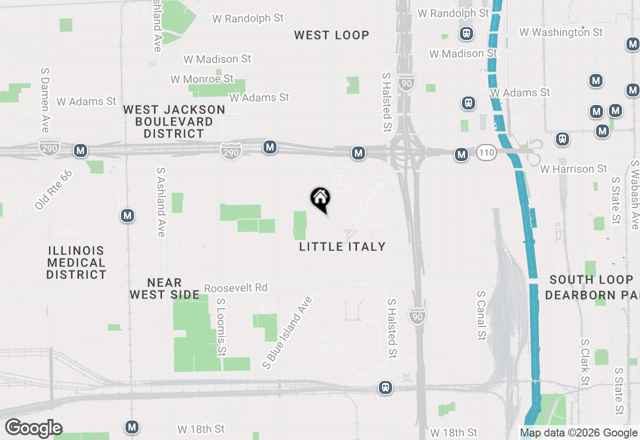 Map of 819 S Carpenter Street #3F, Chicago, IL 60607