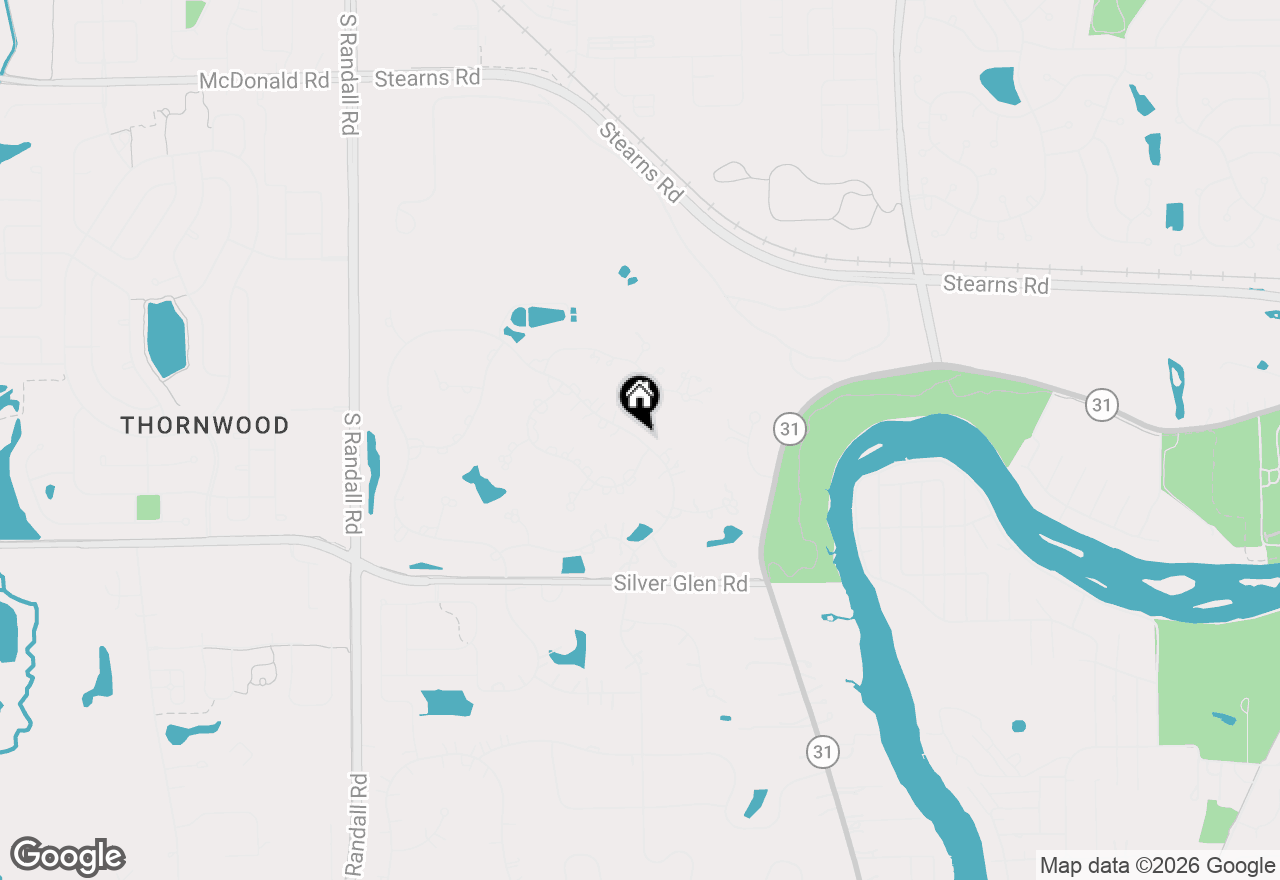 Map of 7 Whispering Trail, St. Charles, IL 60175