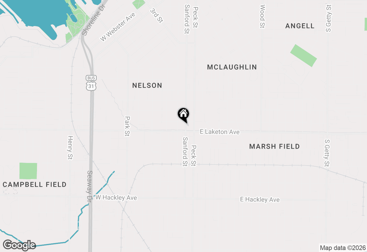 Map of 1771 Sanford Street, Muskegon, MI 49441