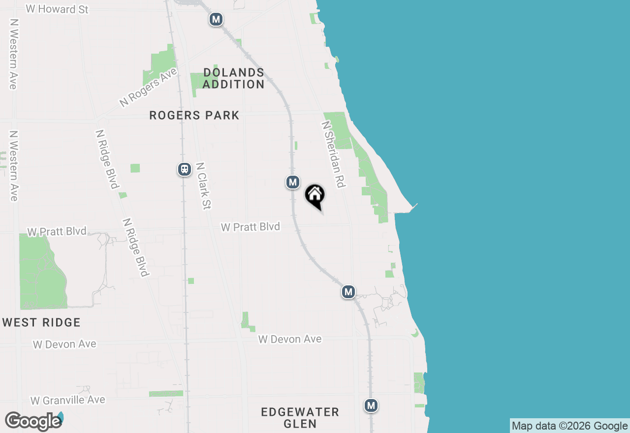 Map of 6816 N Lakewood Avenue #2, Chicago, IL 60626