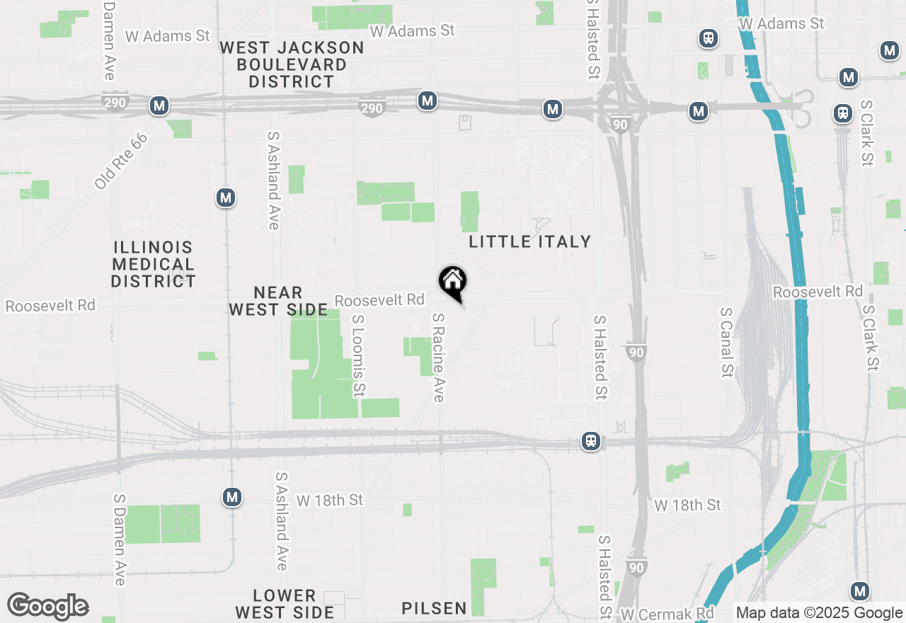 Map of 1138 W Washburne Avenue #1138, Chicago, IL 60608